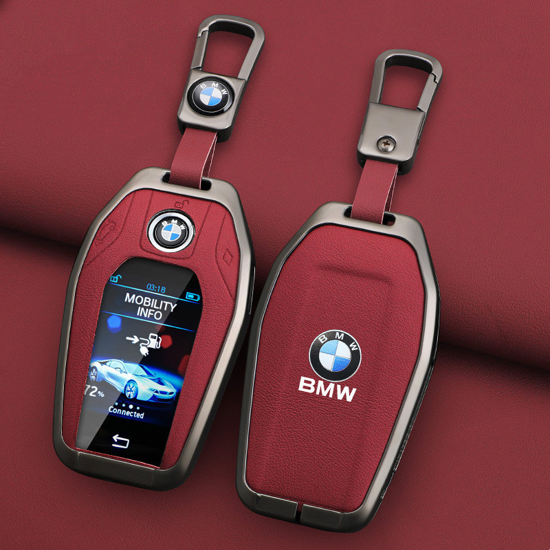 โลหะหนังฝาครอบกุญแจรถ keyless สําหรับ BMW 5 7 Series G11 G12 G30 G05 G07 X3 X4 X5 X7 G31 G32 I8 I12 