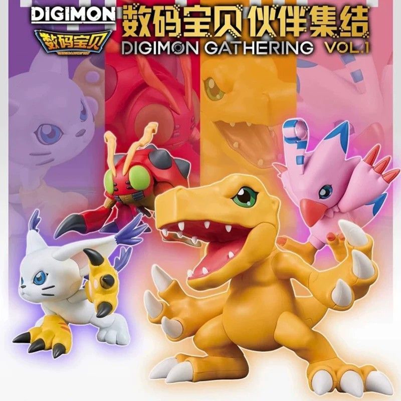 Bandai Digimon Partner ประกอบ VOL.1 Series Mystery Box อินเทรนด์เล่นรูปของขวัญตกแต่งสํานักงานให้