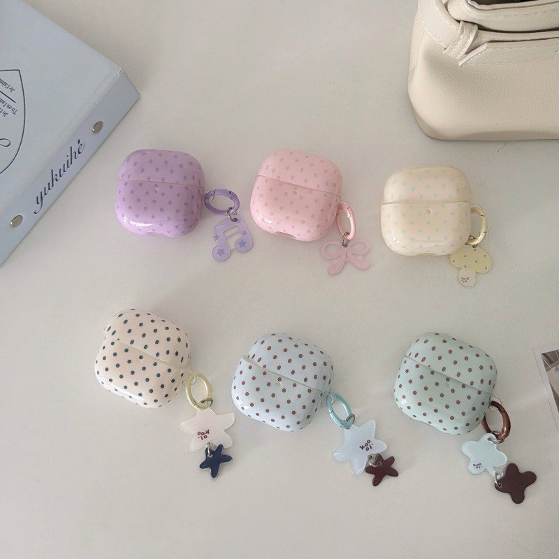 Minimalist Polka Dot ซิลิโคนนุ่มหูฟังสําหรับ Samsung Pro4 Pro3 Pro FE Live Huawei FreeBuds 7i FreeCl