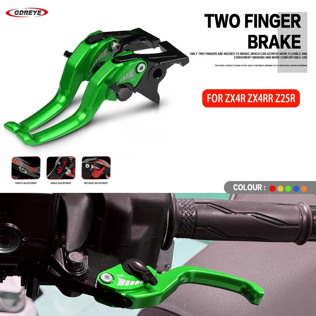 pก้านเบรกสั้นแบบ 2 นิ้ว สำหรับ KAWASAKI ZX4R ZX4RR ZX25R  ZX-4R ZX-4RR ZX-25R  ทำจากอะลูมิเนียม CNC 