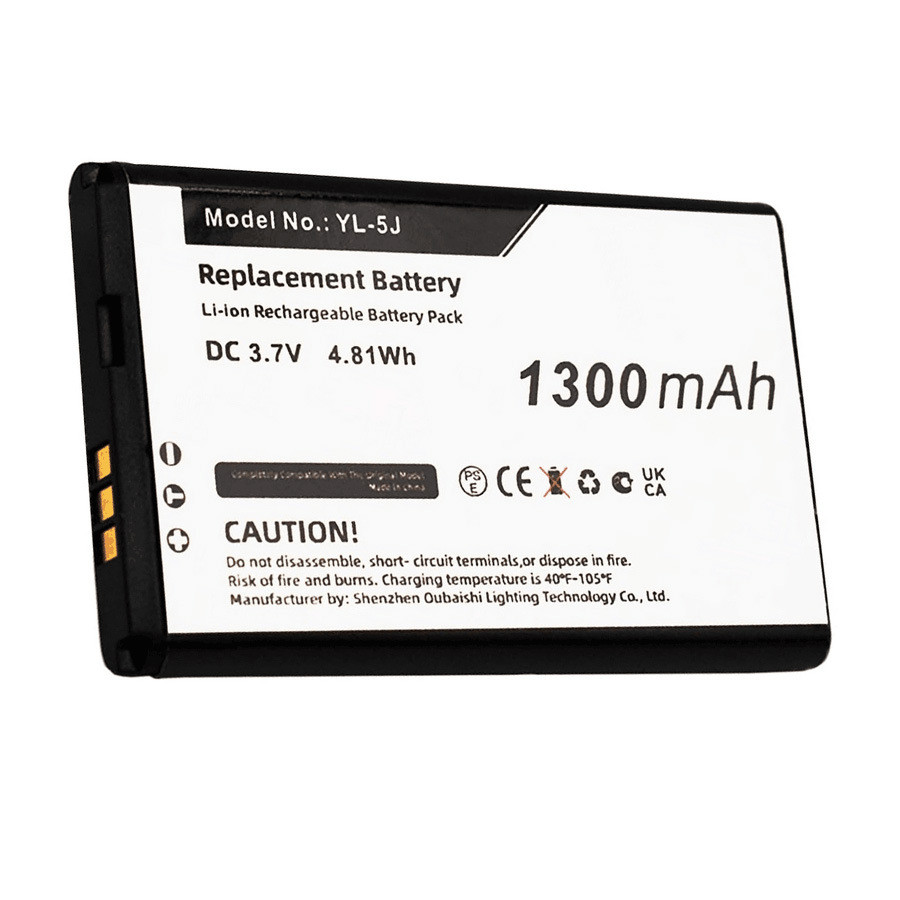 Compatible with Yealink W56H W56P W60P cordless phone battery YL-5J