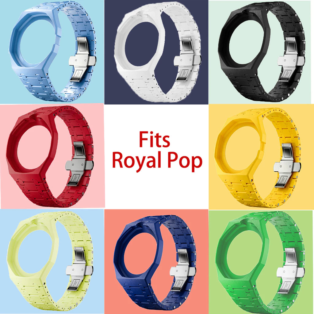 แฟชั่น Royal Pop สายนาฬิกาพลาสติกสําหรับนาฬิกา Royal Pop Pocket