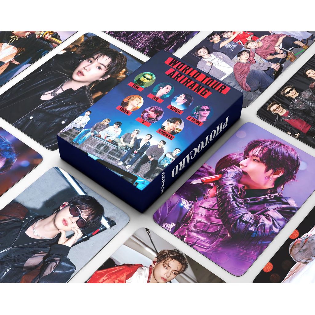 55-127pcs WORLDTOUR ARIRANG Photocards V TYPE PERMISSION TO DANCE ON STAGE FESTA Jin ECHO J-HOPE JUN