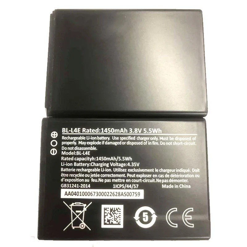 3.8V 1450mAh BL-L4E แบตเตอรี่สําหรับ Nokia 8210 4G 265/2760/2780 TA-1480 พลิกโทรศัพท์