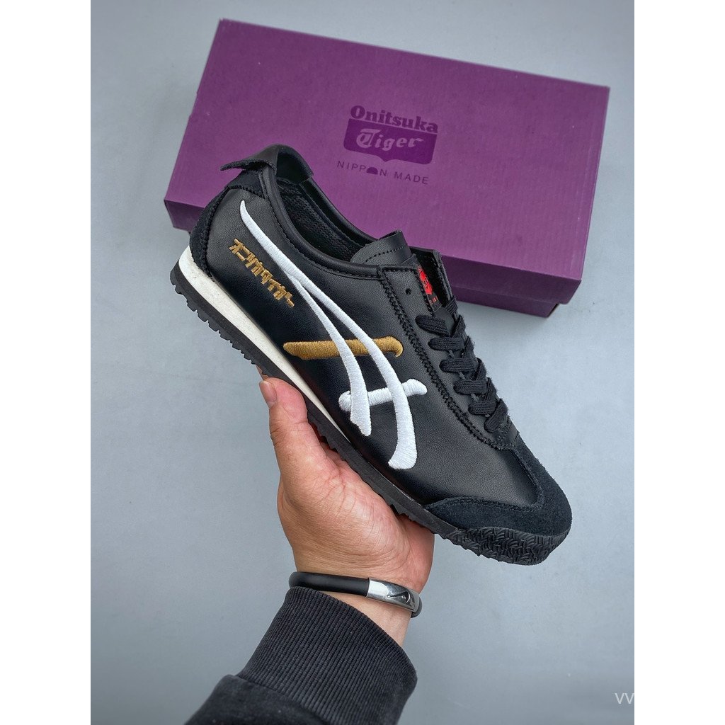 2026Asics Onitsuka Tiger รองเท้า/Onitsuka Tiger Mexico 66 รองเท้าผ้าใบรองเท้าผ้าใบรอบ Toe ผู้ชายผู้ห