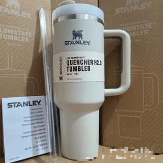 2026 NEW Stanley ขวดน้ำเก็บความเย็นขนาดใหญ่ ความจุ 40 ออนซ์/1180 มิลลิลิตร พร้อมหลอดดูดขนาดใหญ่