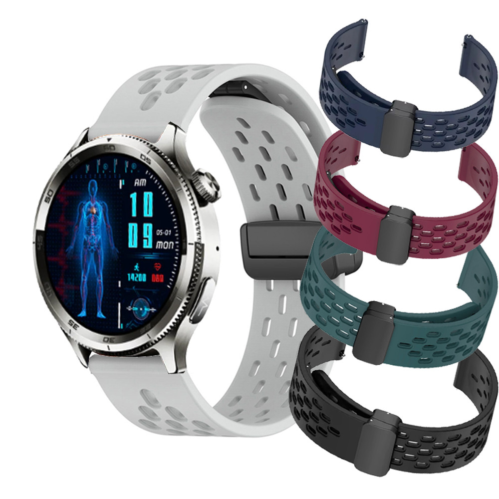 Aolon PULSE Smartwatch สายซิลิโคน Aolon PULSE เปลี่ยนพร้อมฟิล์มกันรอยหน้าจอ