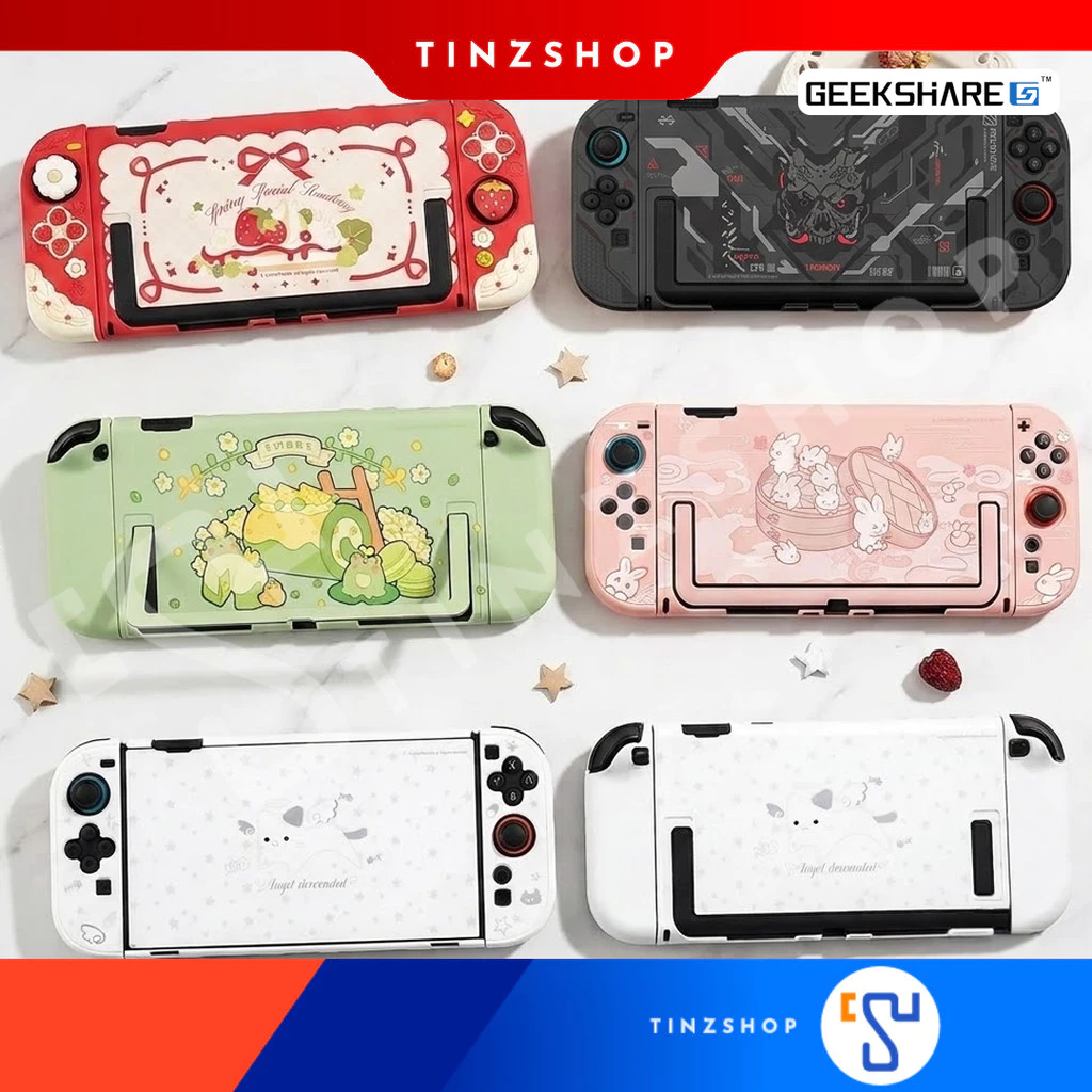 [Switch2] เคสใส่เครื่อง Switch 2 ลายออกใหม่ น่ารัก / GeekShare Protective Case เคสแบบแยกส่วน กันกระแทก