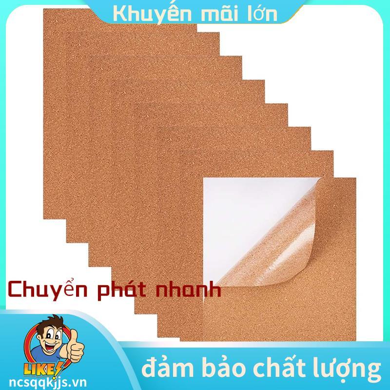 DIY Self-Adhesive Cork Board 1 มม.ความหนา 30 X 21 ซม.แพ็ค 8 สําหรับ Wall Pin Board สําหรับชั้นตกแต่ง