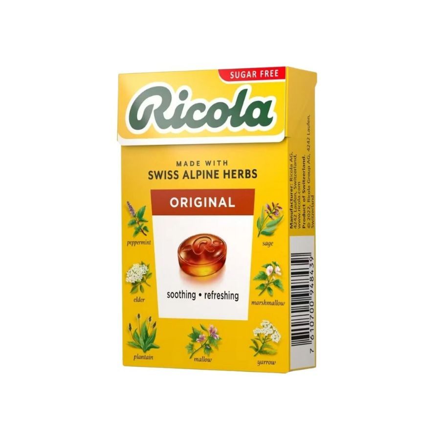 ริโคล่า ลูกอมชูการ์ฟรีสมุนไพร Ricola Herb Candy 40g.