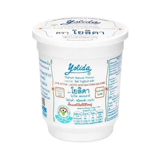 โยลิดา โยเกิร์ตรสธรรมชาติไขมันต่ำ Yolida Low Fat Plain 450g.