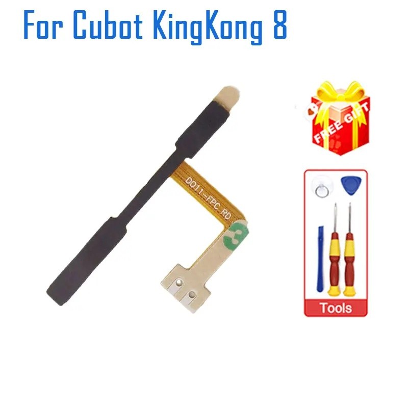 ใหม่ Original Cubot KingKong 8 ปุ่มไฟฉายปุ่มควบคุมสาย Flex FPC อุปกรณ์เสริมสําหรับ CUBOT KING KONG 8