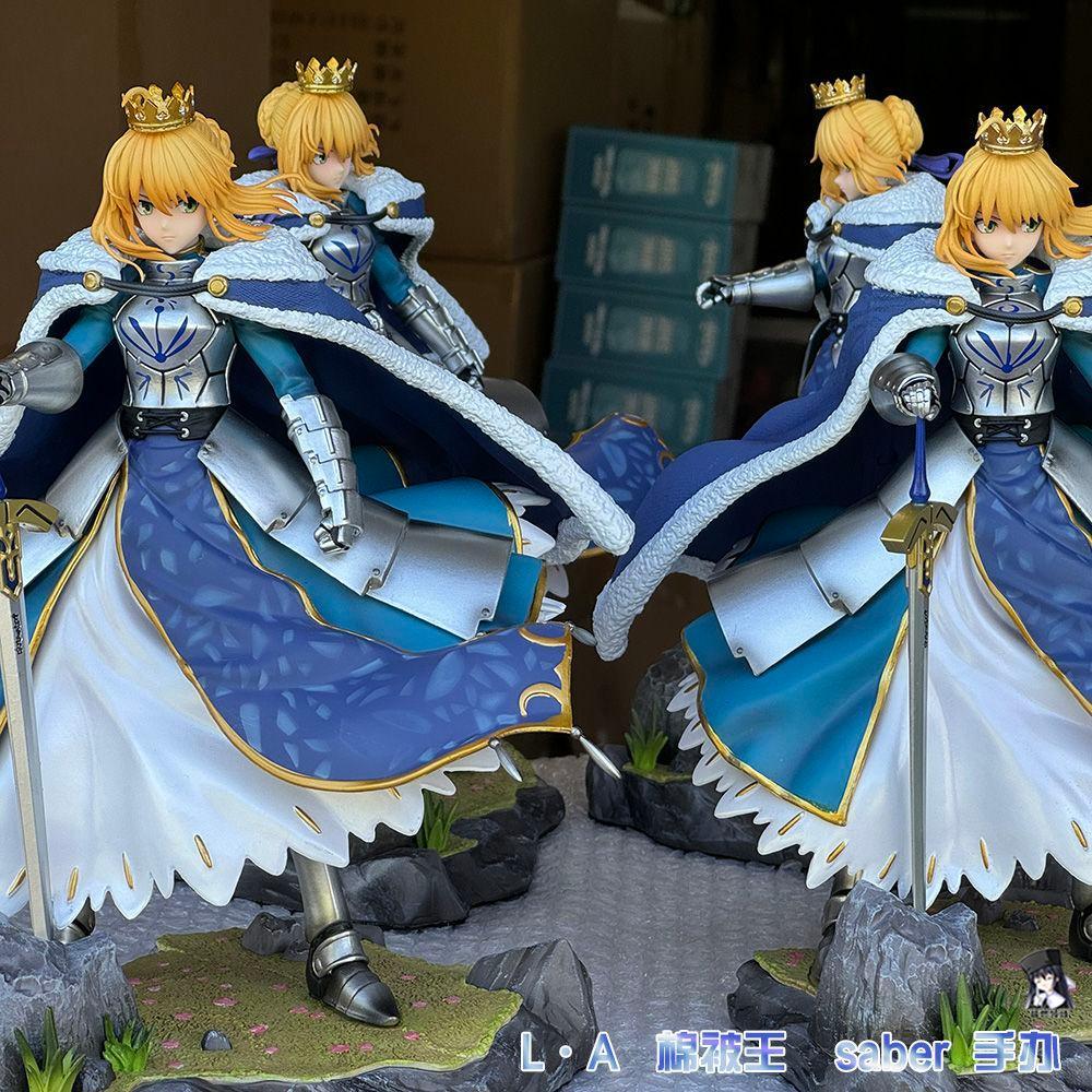 Stone Seat Quilt King Arturia Figure Blue Saber Model fgo Dumb Hair Armor Arthur