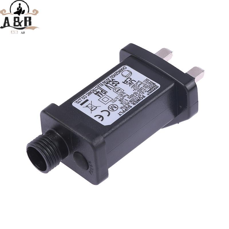 [A&B] AC 220V ถึง 31VDC 6W 8 ฟังก์ชั่น SELV LED Lamp Driver UK Plug Switch Adapter IP44 กันน้ําเลเซอ