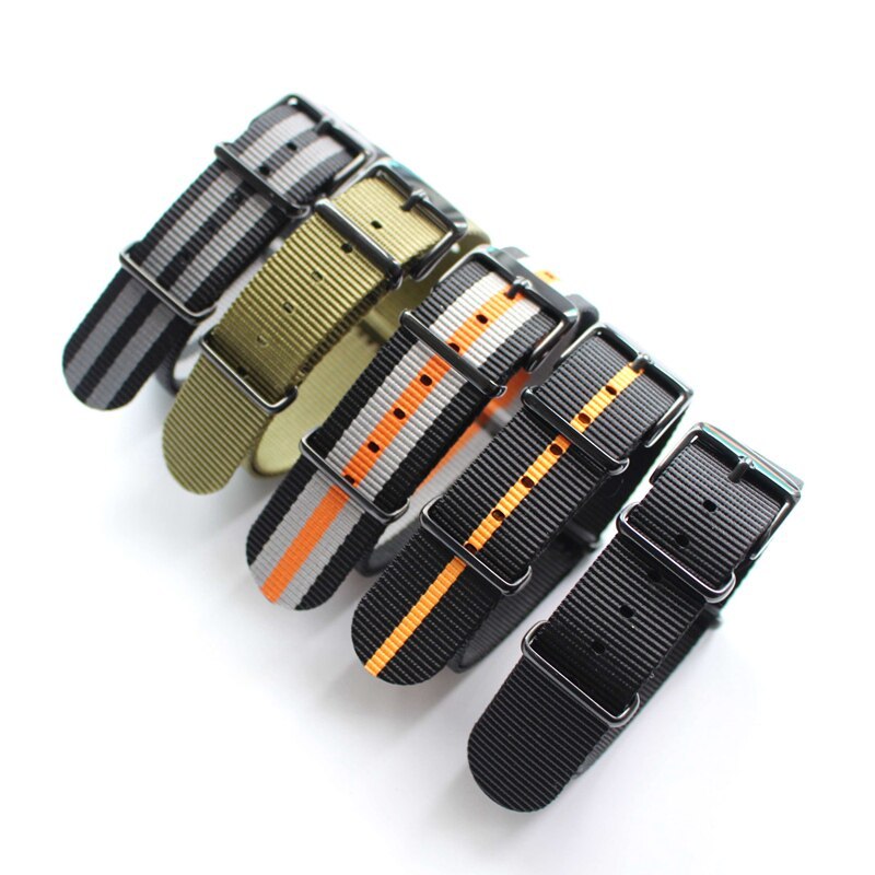 NATO Nylon Mens Strap 18-24MM Adjustable Summer Quick-Drying NATO Style
