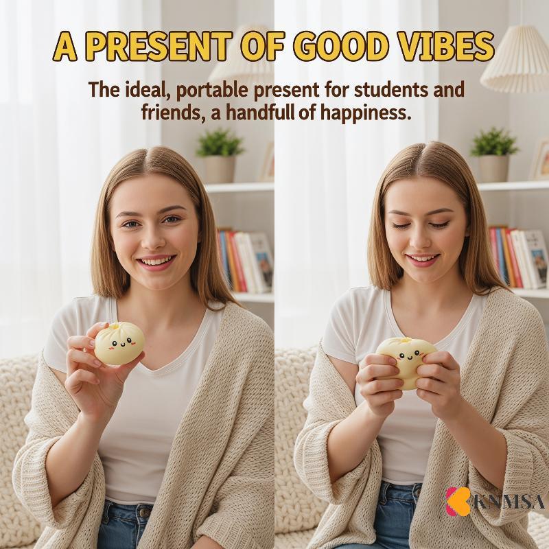 KNMSA] Stress Relieving Dumpling Squishy Toy Simulation Bun for Office Relaxation SsOriginalnnnnคอเต