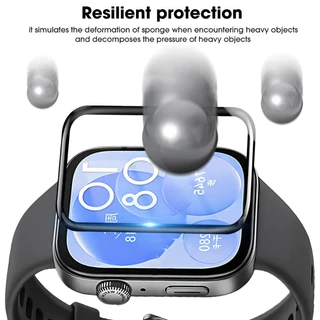 3D กระจกนิรภัย / ฟิล์ม TPU อ่อนสำหรับนาฬิกา for Huawei Fit 5/5 Pro / 4/4 Pro / 3 อุปกรณ์ป้องกันหน้าจอป้องกัน Gores