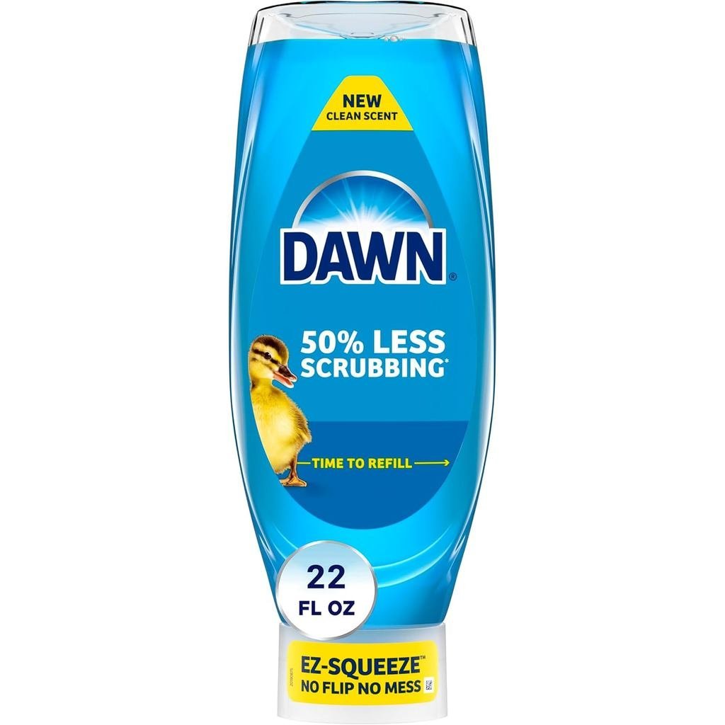 Dawn EZ-Squeeze Ultra Dish Soap น้ําล้างจาน ออริจินัล สบู่จาน รีฟิล 22 ออนซ์ SNYJ