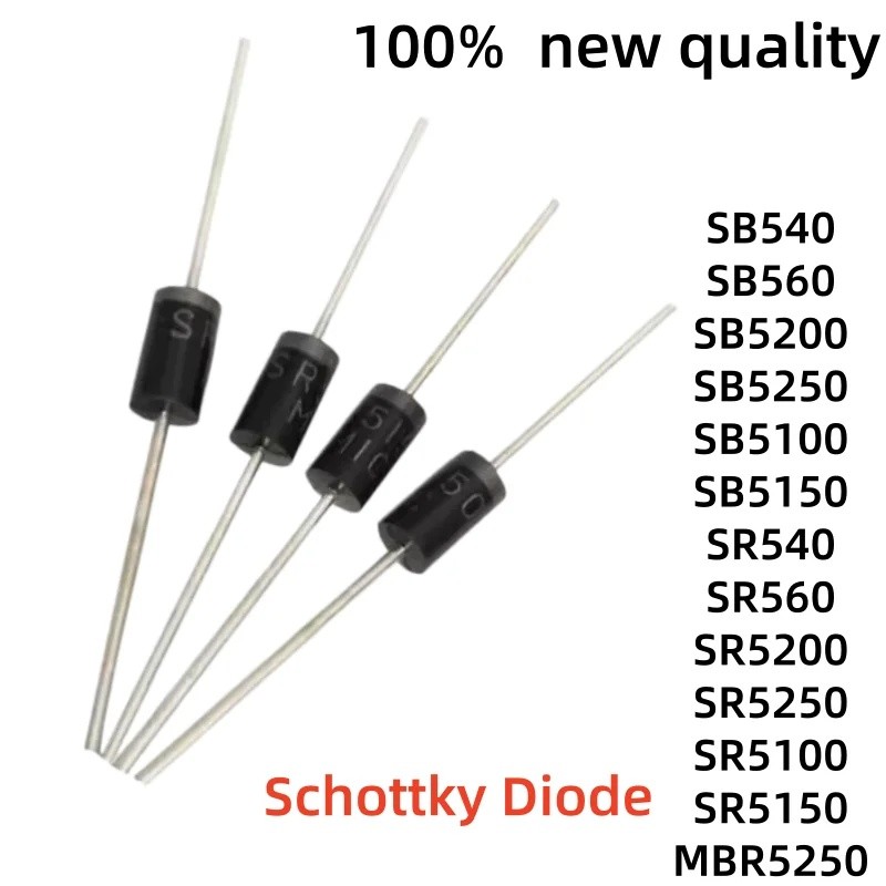 10pcs SR5250 SR5100 SR5150 MBR5250 SB540 SB560 SB5200 SB5250 SB5100 SB5150 SR540 SR560 SR5200 Schott