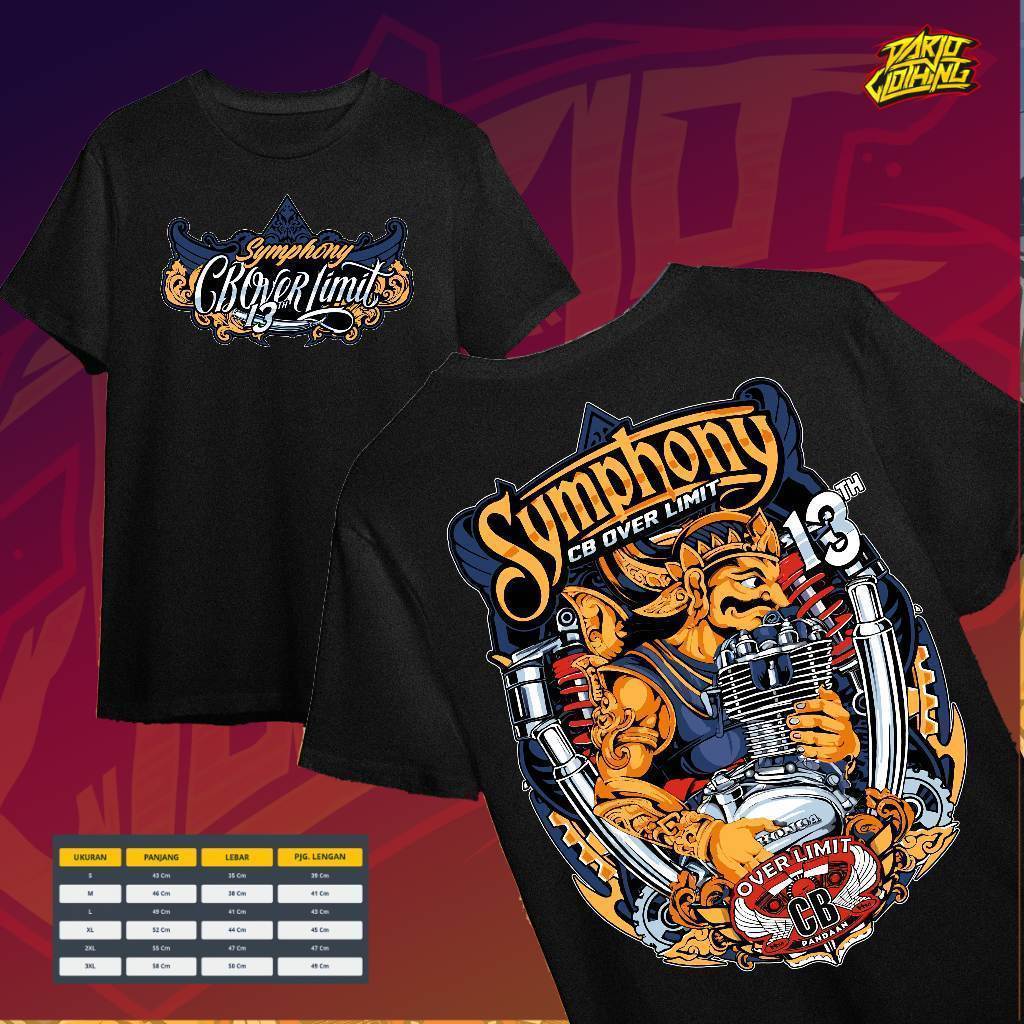 SYMPHONY EVENT เสื้อยืด 13th CB OVERLIMIT PANDAAN วันที่ 25 JULY 2026 ฟรีสติ๊กเกอร์