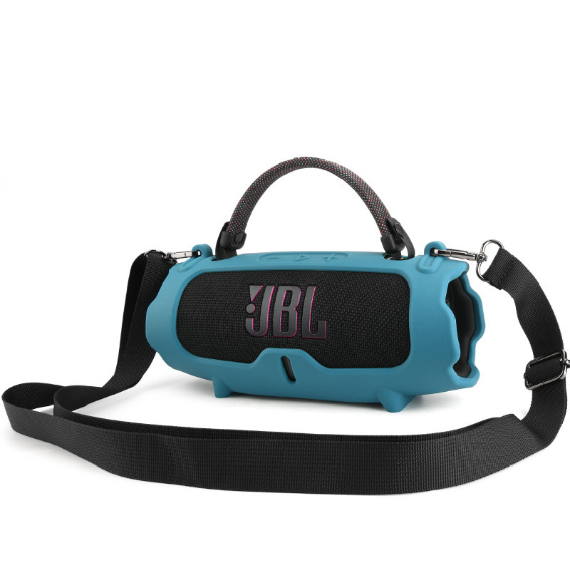 ซิลิโคนป้องกันกรณีสําหรับ JBL Charge 6 ลําโพงไหล่กระเป๋า Crossbody Soft Shell สําหรับ JBL Charge 6 ล
