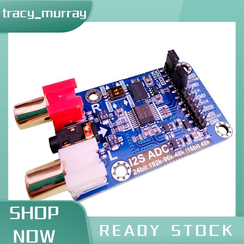 tracy_murray I2S ADC Audio I2S Acquisition Card Module Master/Slave Mode 24Bit 192K 96K 48K Multi-Fu
