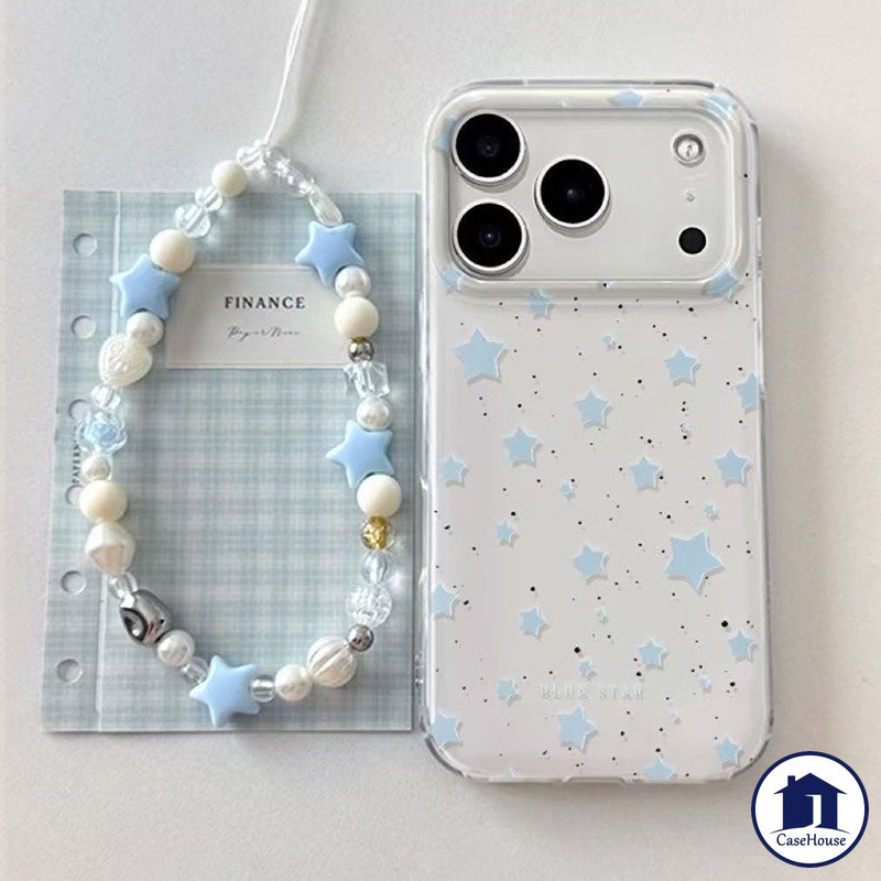 เคส IMD ใส พร้อมเชือกห้อยดาวฟ้า OPPO Reno 16 12F 15 14 10 13 8T 11 12 F 6 5 12 7Z 8Z 4 Lite 5F A94 F17 F19 Pro A93 A94