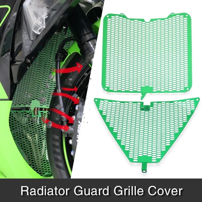 อุปกรณ์เสริมรถจักรยานยนต์หม้อน้ํา Guard Grille Cover Protector Fit สําหรับ ZX6R ZX-6R ZX 6R 2019-202