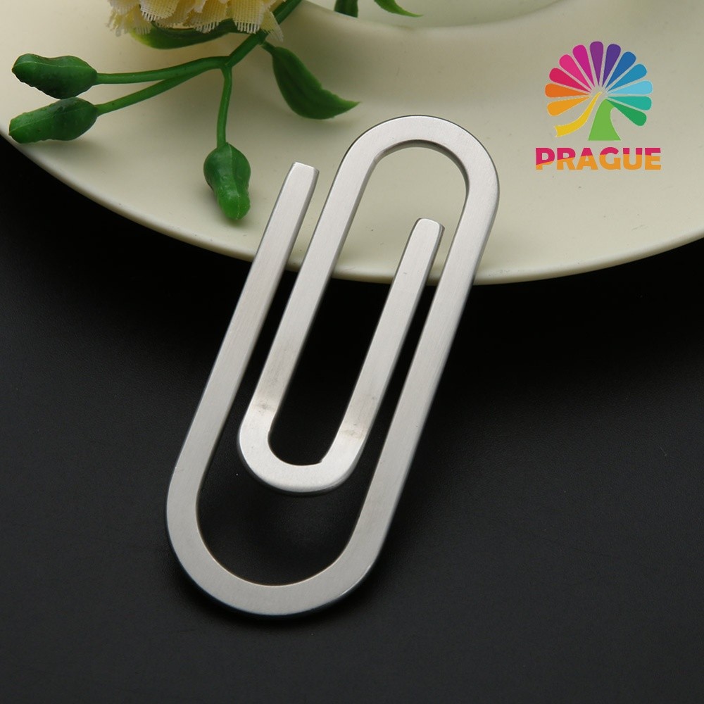 Cash Clamp Holder Functional Metal Credit Card Holder Solid Color Collar Clip Portable for Cash Card