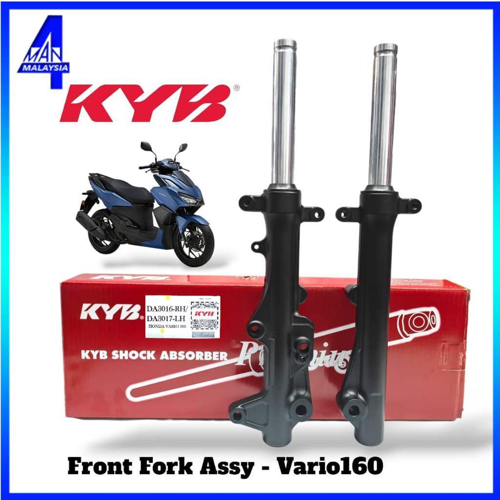 KYB VARIO160 VARIO 160 FRONT FORK SET FRONT FORK SET KAYABA VARIO160 สีดํา DA3016/3017