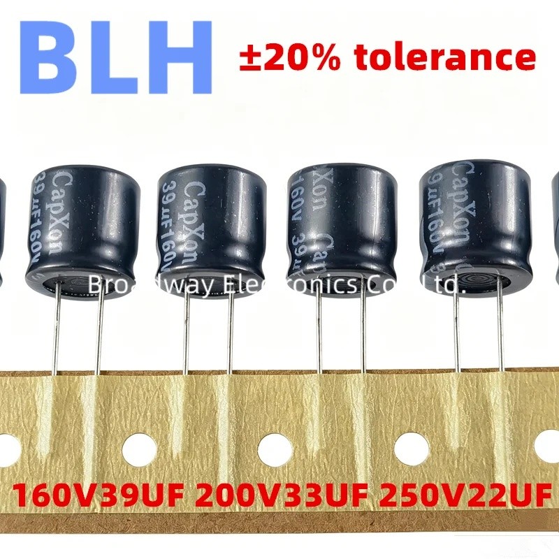 10PCS 160V 39UF 200V 33UF 250V 22UF สูงความถี่ Long-life Electrolytic Capacitor 160V39UF 200V33UF 25