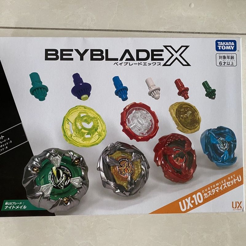 ✨[Ready Stock] set TAKARA TOMY Beyblade X UX-10 Spinning Top set สามารถสแกนรหัสได้