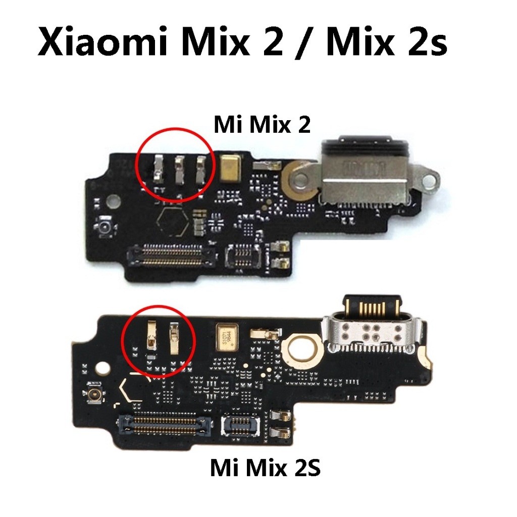 XM Mi Mix 2 / Mix 2S USB Data Transfer แท่นชาร์จชาร์จไมค์เสียบ PCB Board Mix2 Mix2s ( MDE5 / M1803D5