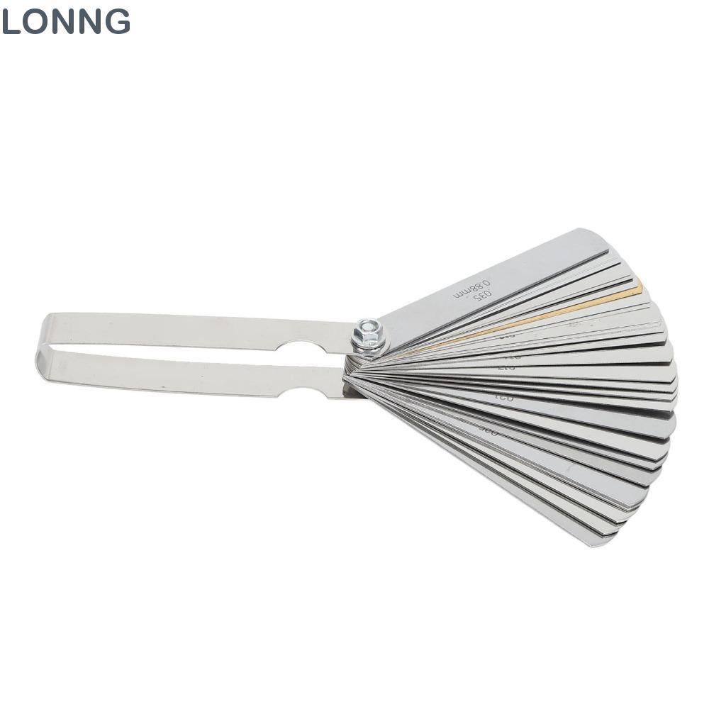 LONNG 2 ชิ้น Feeler Gauge ชุด, 32 ใบมีดเมตริกและ Imperial Tapered Feeler Gauge, ทนทานทองแดง Filler G