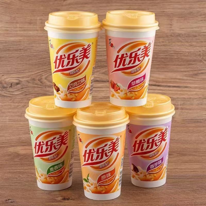 สินค้าใหม่ Xizhilang 80ML Milk Tea Youlemei Milk Tea Cup Classic Milk Snacks 0804