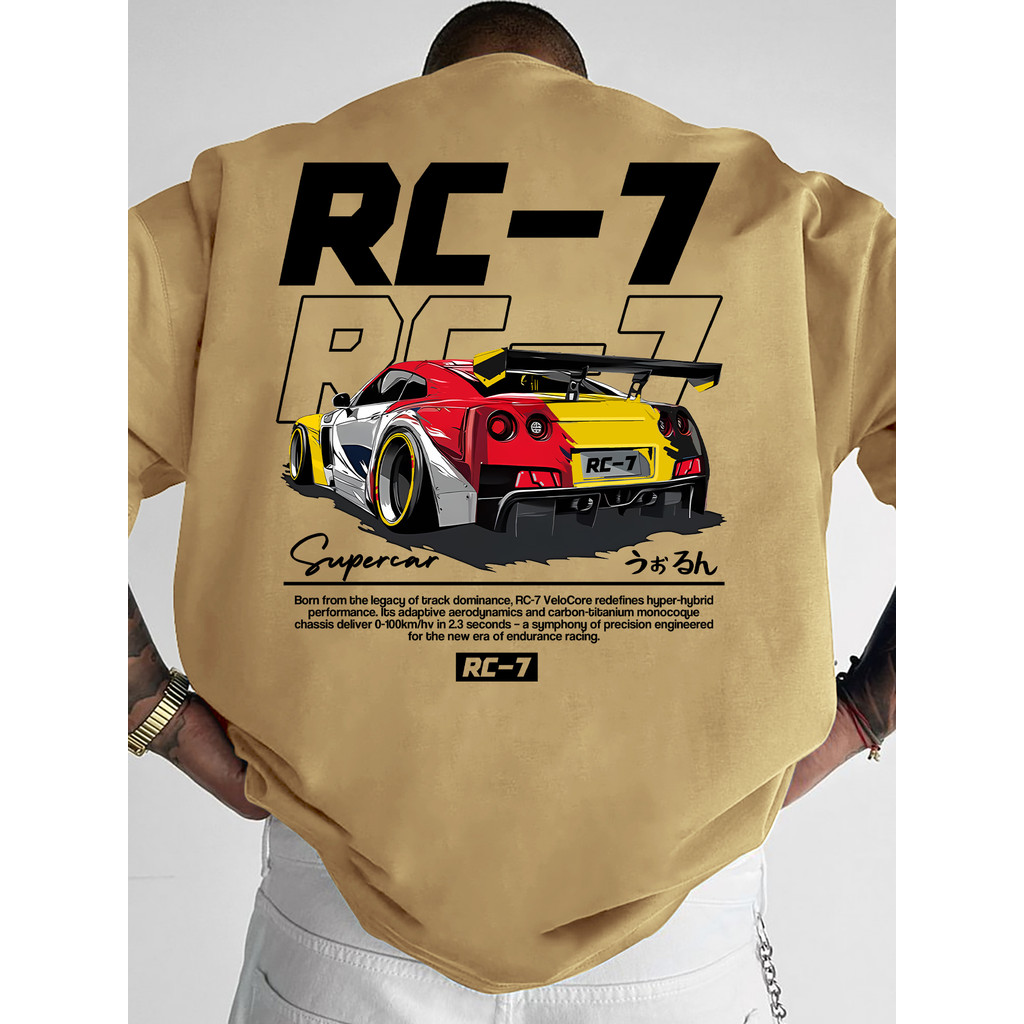 เสื้อยืดกราฟิก JDM Style RC-7 GTR Streetwear