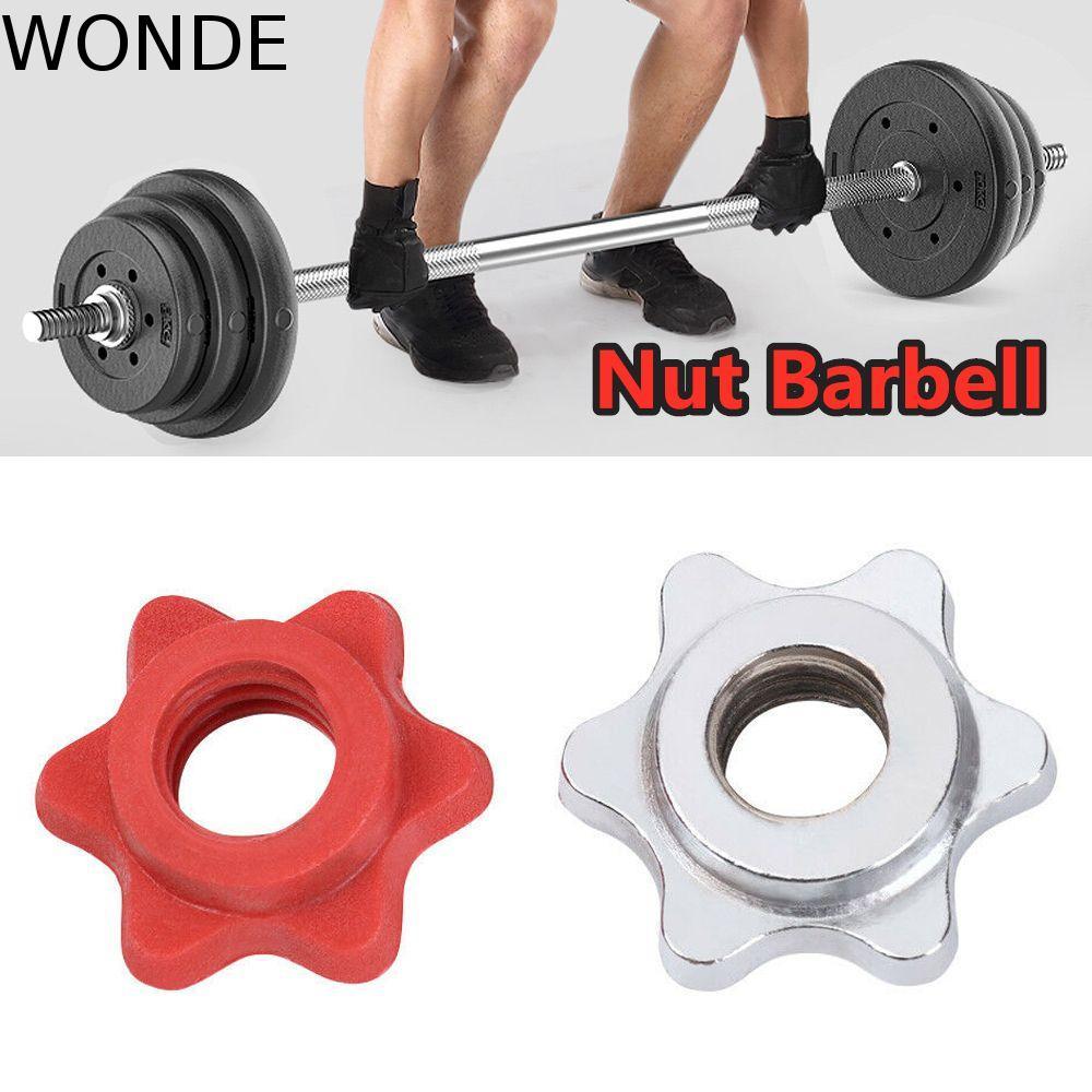 WONDE Dumbell Nut Fixed Dumbell Clamps Dumbell Spin-lock Standard Safety Protection อุปกรณ์เสริม Hex