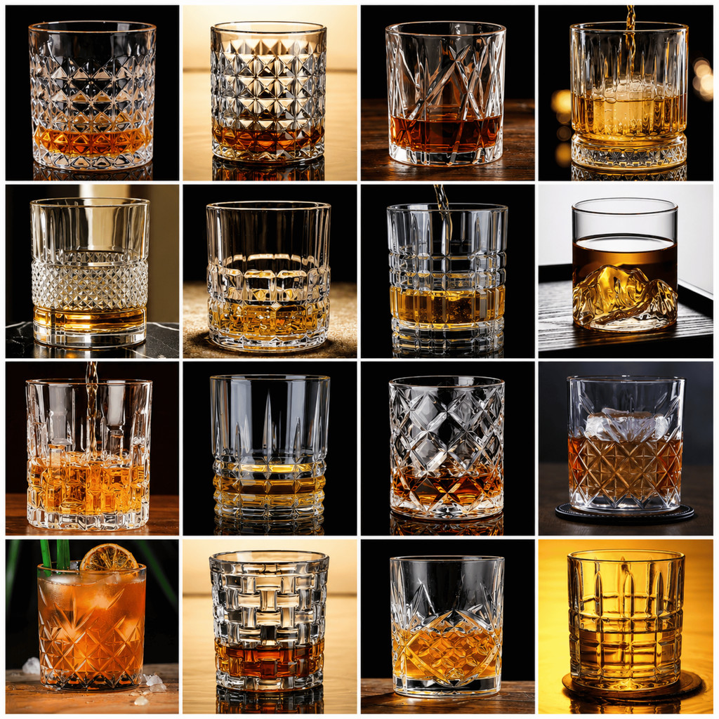 Lowball Rockglass Aesthetic Premium Glass Cafe Resto Bar ดื่ม Wiskey Monkey Cocktail Coffee