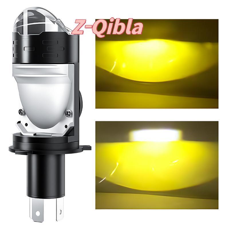 [Z-Qibla-t] H4 เลนส์ LED Mini Bi Led โปรเจคเตอร์ 70W หลอดไฟหน้า Canbus สําหรับ 9003 HB2 แสงนวัตกรรม 