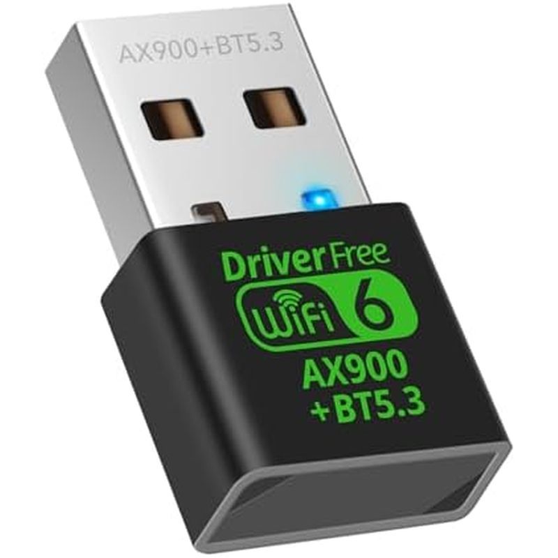 อะแดปเตอร์ USB WiFi 6 สําหรับพีซีและแอมป์; บลูทูธ 5.4 Dongle | AX9000Mbps Dual-Band 2.4G/5G อะแดปเตอ