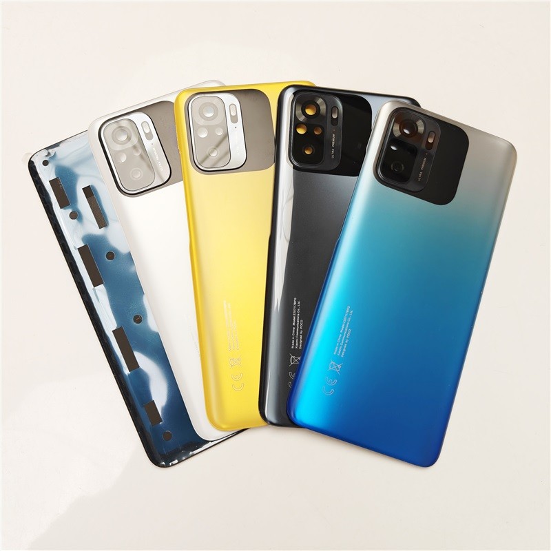 M5s OEM ฝาหลังสําหรับ Xiaomi Poco M5s, ประตูหลังเปลี่ยนแบตเตอรี่, ฝาครอบด้านหลังกาวเลนส์กล้อง