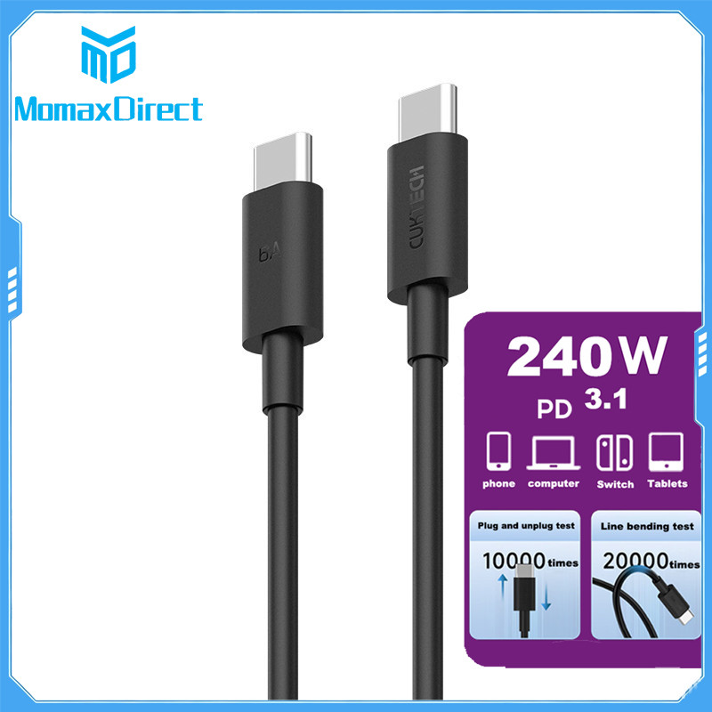 ZIM CUK-TECH 6A 240W PD3.1 สาย 0.5M 1.5M CTC615N USB-C สายชาร์จเร็ว