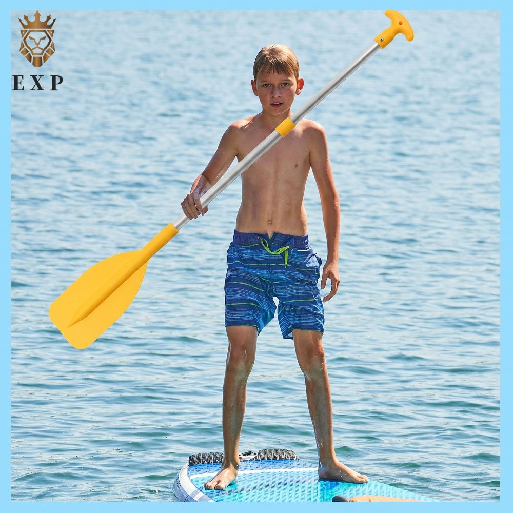 [explosion1.th] Telescoping อลูมิเนียมเรือ Oars 53.5-108.5 ซม.ปรับความยาว Oar น้ําหนักเบาสําหรับ Inf
