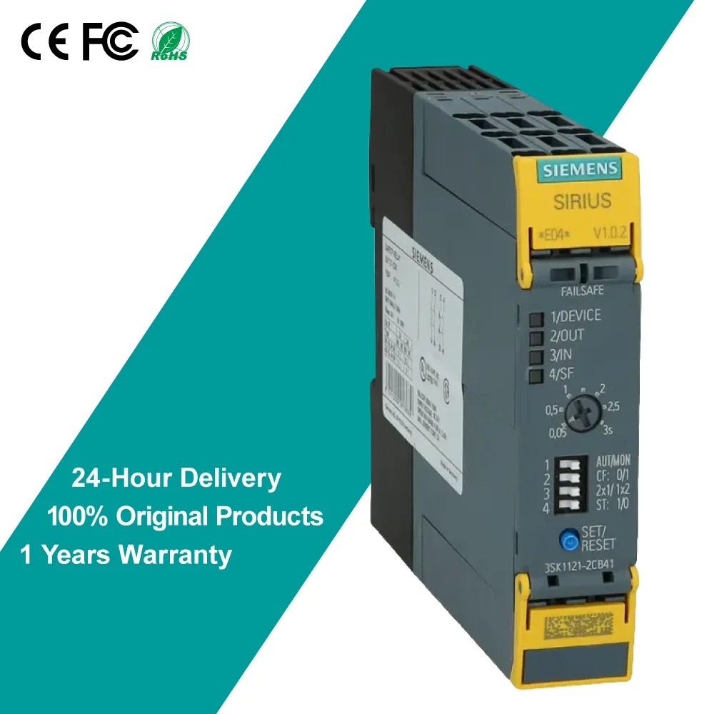 สินค้าคงคลังใหม่ ยี่ห้อใหม่ Siemens ยี่ห้อใหม่ Basic Unit Safety Relay Switch SIRIUS 3KS1 3SK1121-2C
