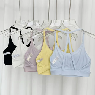 【YOGATRUTH】สปอร์ตบรา สายคล้องไหล่ แบบบาง สวยงาม สําหรับเล่นโยคะ