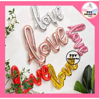 ลูกโป่งบอกรัก Love ฟอยล์บอกรัก เลิฟ มี 2 ขนาด (ส่งเร็วจากกรุงเทพ) สินค้าไม่รวมที่สูบ ตกแต่งงานครบรอบ บอกรัก วาเลนไทน์...