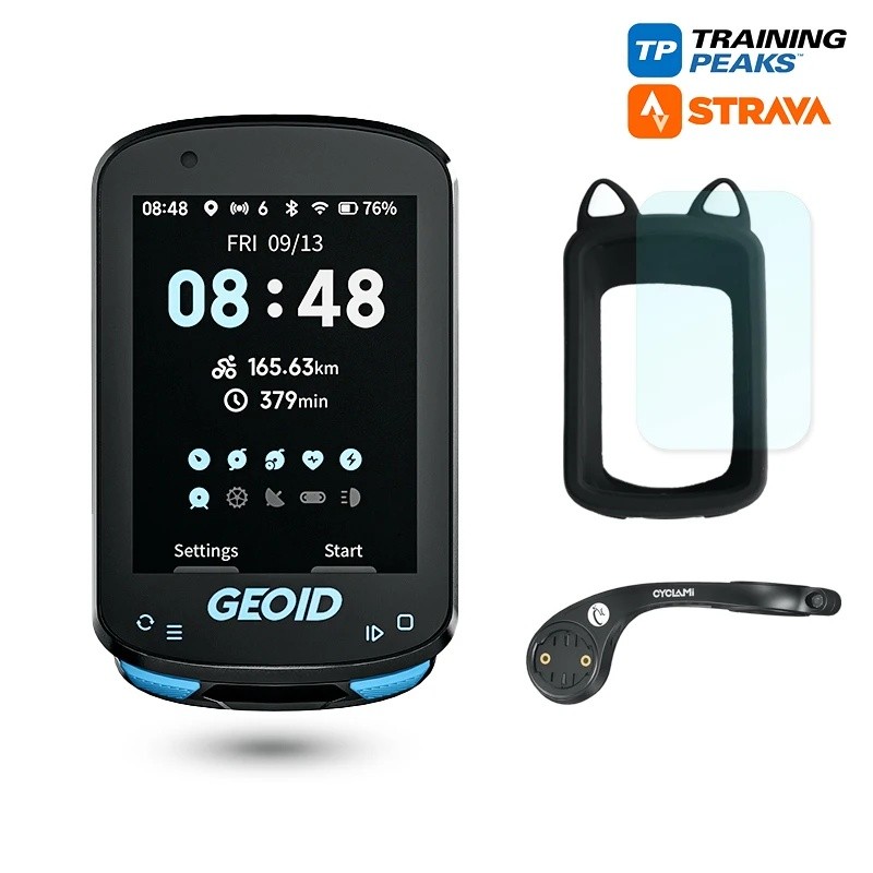 XIMR GEOID CC600 หน้าจอสีจักรยานคอมพิวเตอร์สมาร์ทนําทาง GPS ไร้สายจักรยาน Speedometer WIFI ANT + 11 