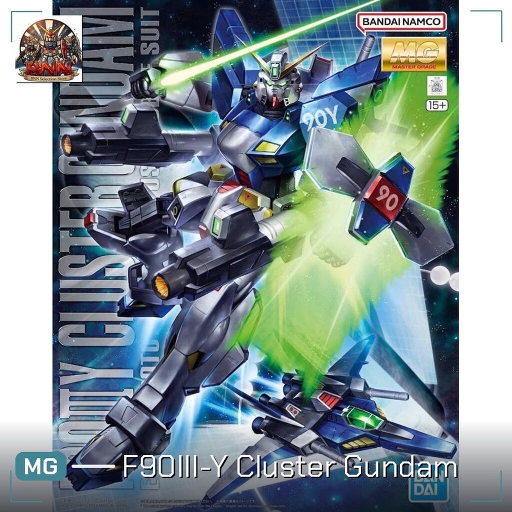 [พร้อมส่ง] Premium Bandai MG 1/100 F90III-Y Cluster Gundam กันพลา Gunpla ของแท้ 100%