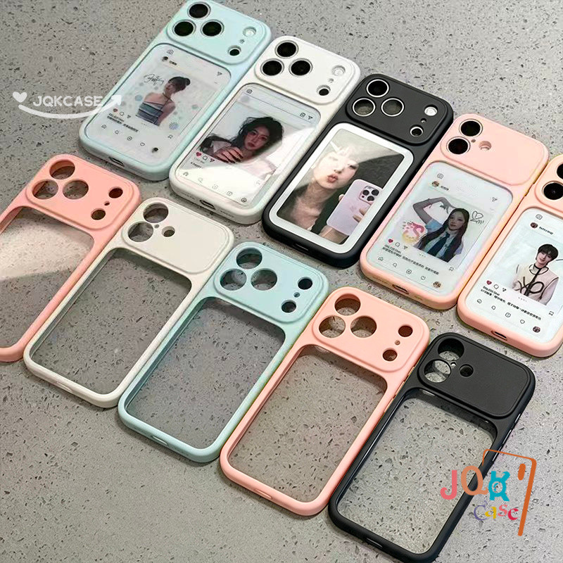 เคสใสสีสัน เรียบง่าย รู้สึกคุณภาพสูง สำหรับ iPhone 16 Plus 11 17 Pro Max 14 12 Pro 13 15 Pro 17 Air มีหลายสีให้เลือก