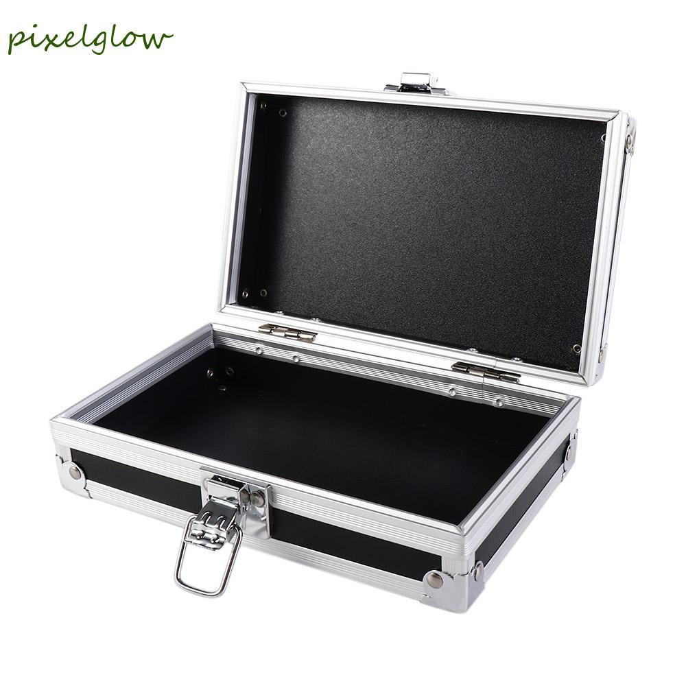 PIXELGLOW กล่องเครื่องมือ Impact Resistance Portable Instrument Case Outdoor Camping Store Items กระ
